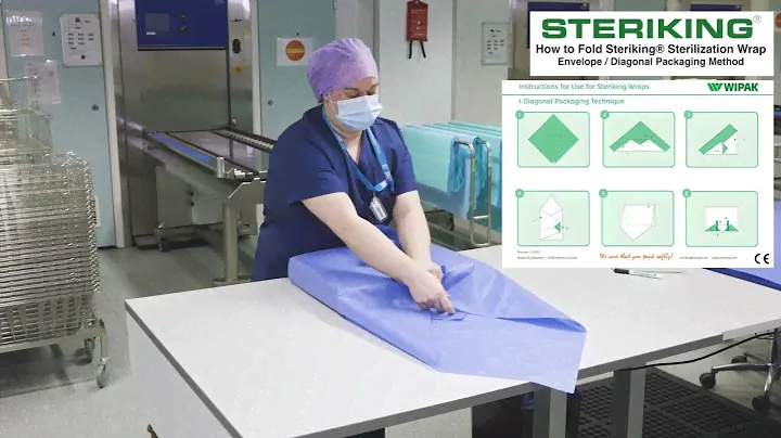 How to fold Steriking® sterilization wraps with envelope/diagonal fold method | Steriking®