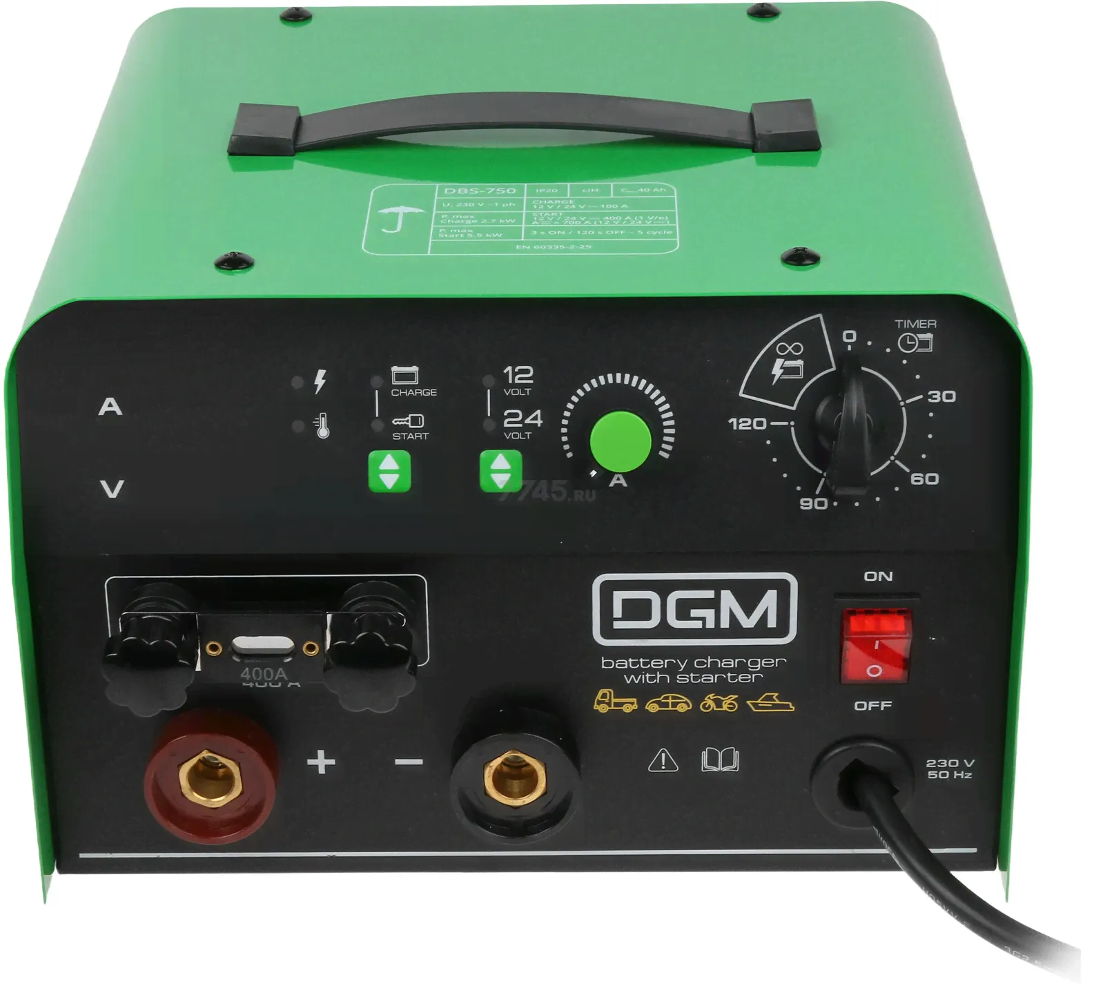Пуско-зарядное устройство DGM DBS-750 (DG3122-1)-4