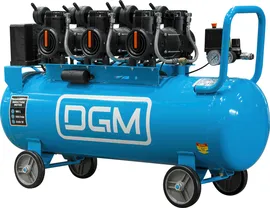 DG27203, Компрессор DGM AC-6100LD безмасляный (450 л/мин, 8 атм, коаксиальный, безмасляный, электр. блок упр.