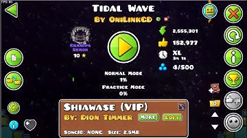 [Top 1] Tidal wave by OniLinkGD, но без декора! | Geometry Dash 2.2 | TShoP