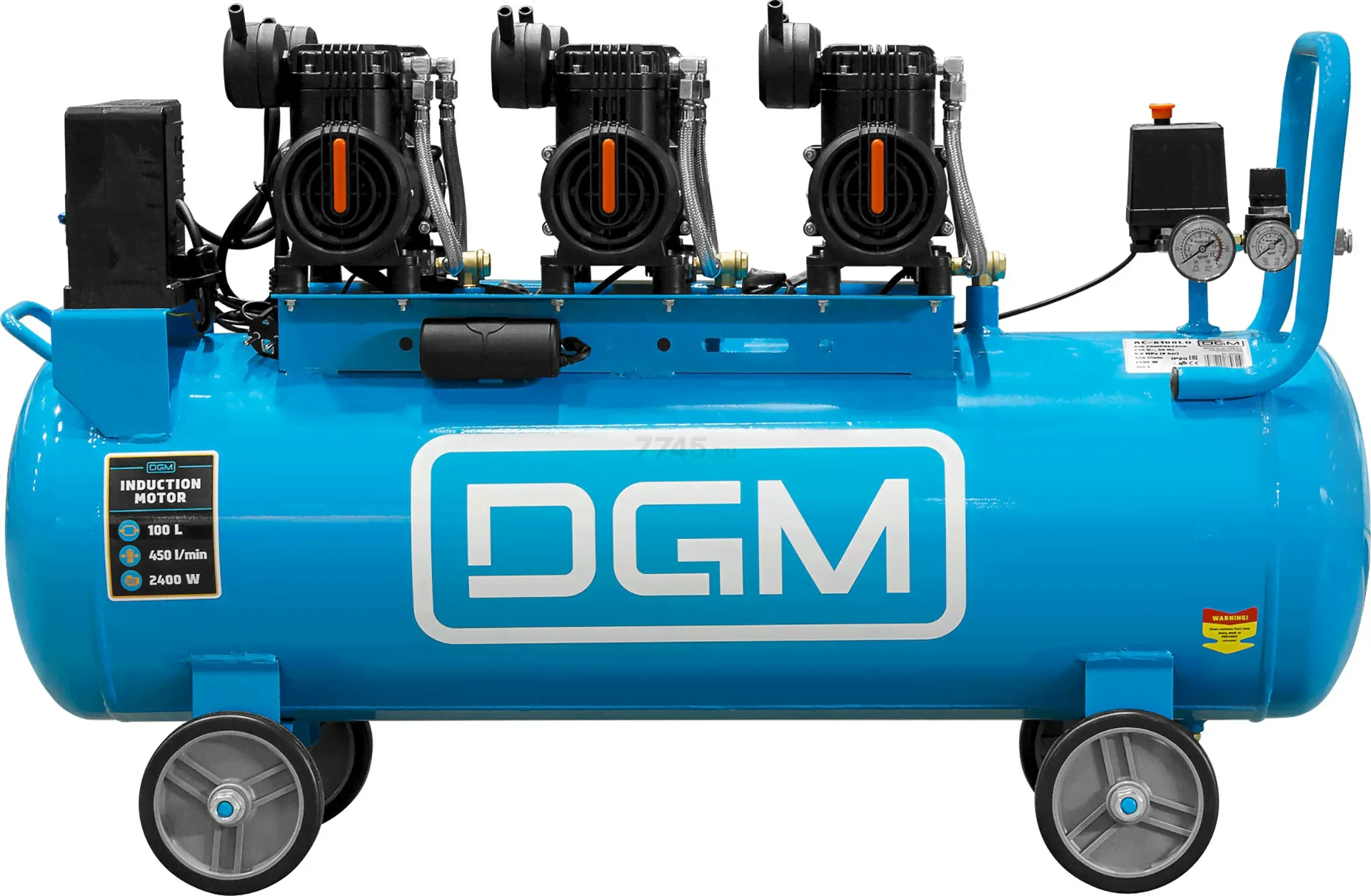 Компрессор безмасляный DGM AC-6100LD (DG2720-3)-0